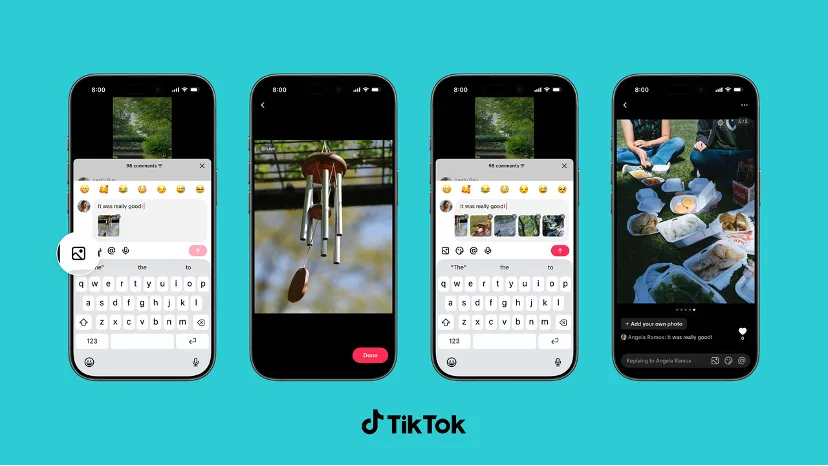 TikTok amplía la interacción en comentarios con voz, encuestas y carruseles de fotos
