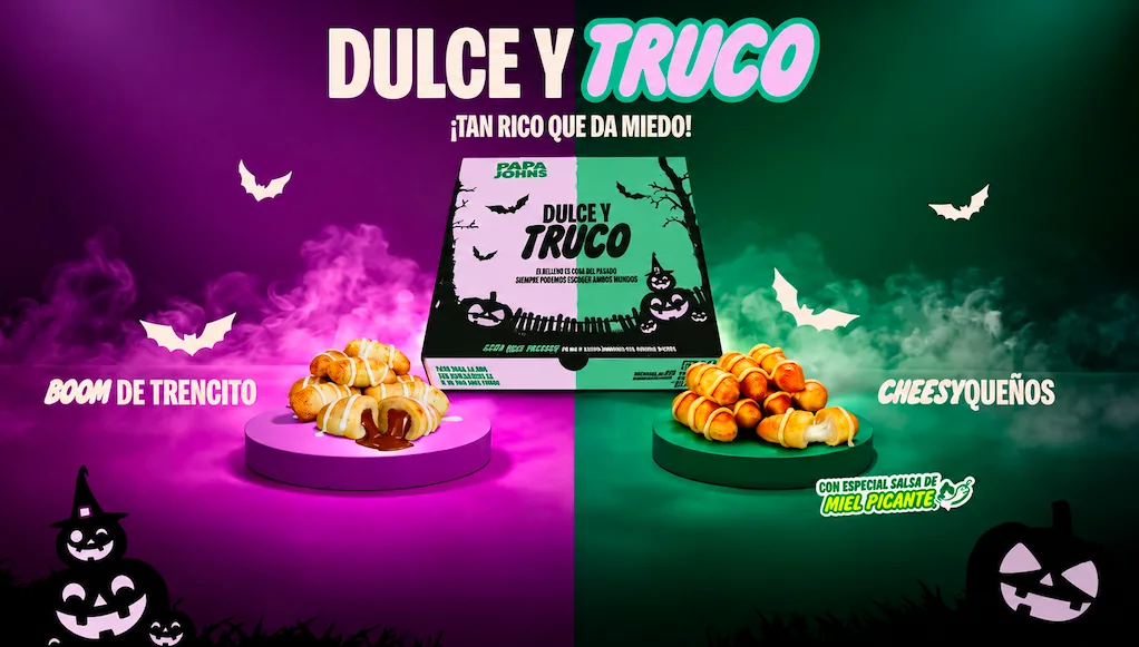 Dulce y truco: la inédita apuesta de Papa Johns que mezcla dos mundos para Halloween